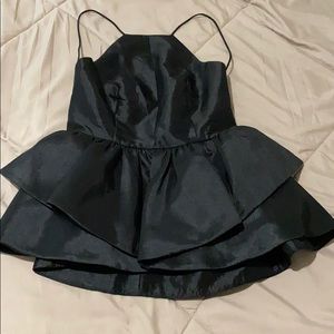 Halter top with zip back